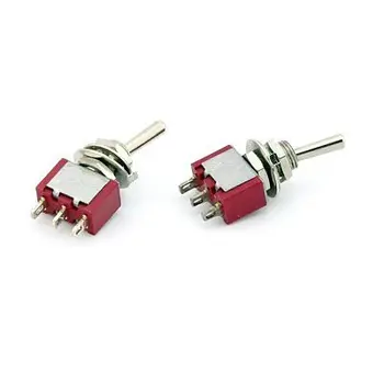 

5PCS 3pin Mini Toggle Switch SPDT On-On - NEW High Quality Red diy electronics
