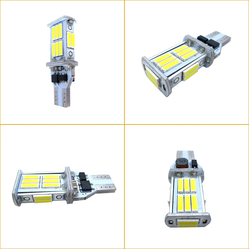 2 шт. T15 921 W16W WY16W 1000Lm 7020 светодиодный Авто Дополнительные тормозные огни обратный Светильник Автомобиля Поворотники задние ксенон белый 12V 24V
