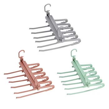 

Multi-functional Folding Hangers Multilayer Pants Rack Home Magic Pants Clip Wardrobe Storage Artifact Rack Clothes Organizer