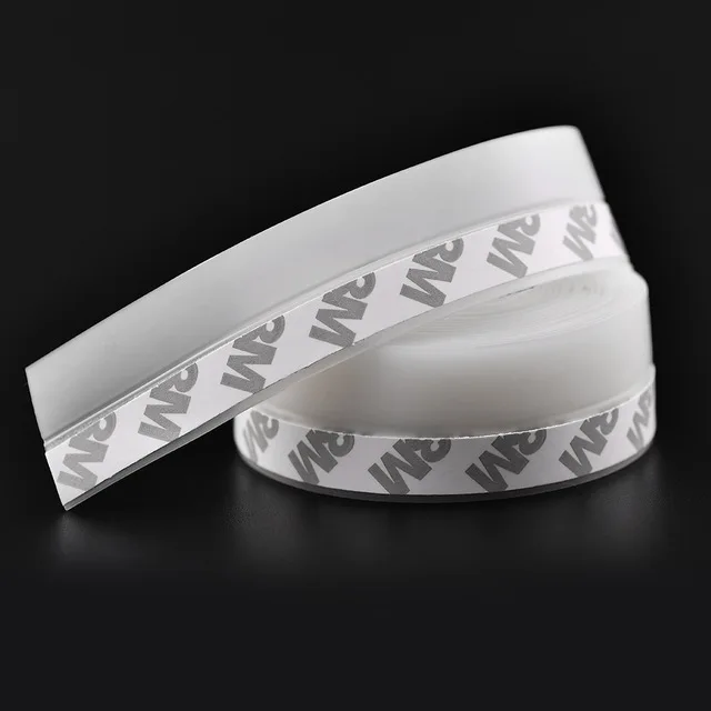45mm X 3m Самоклеящаяся уплотнительная прокладка для двери, Погодная прокладка, силиконовая звукоизоляция, уплотнение окна, уплотнение пыли, насекомых, дверная прокладка 25 мм/35 мм/45 мм - Цвет: 45mm X 3m