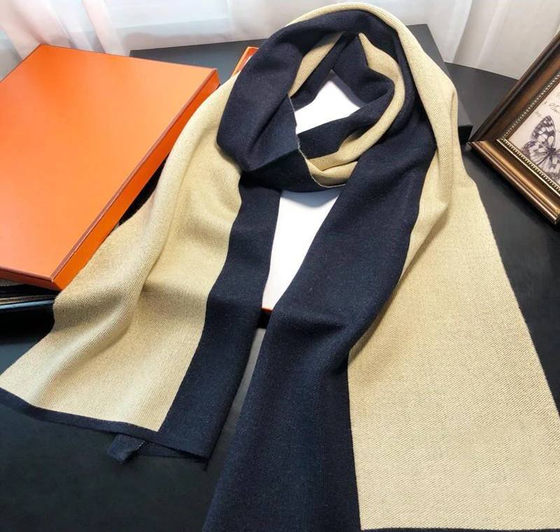 2022 Unisex Men Boy Fall Winter Long Warm Fashion Wool Cashmere Kerchief Business Warps Scarf Gift 180x30cm best scarves for men