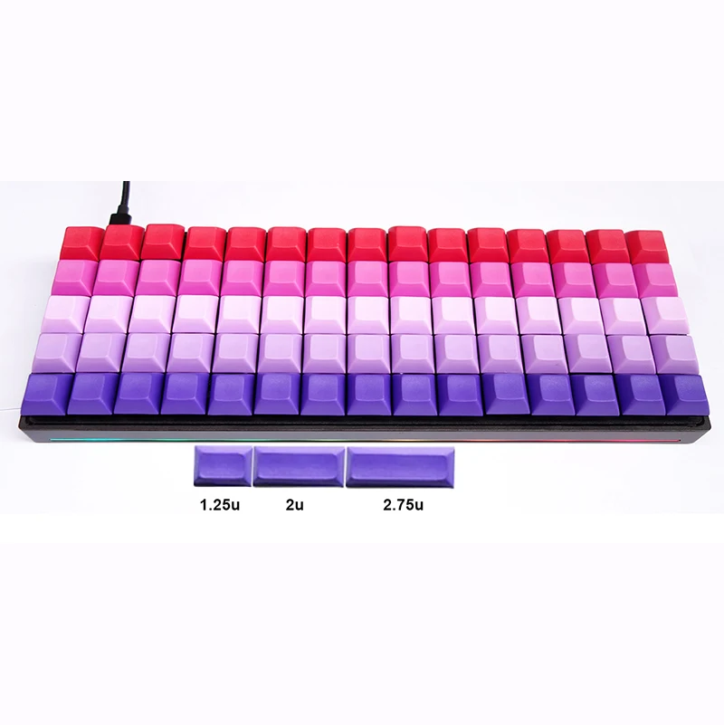 Колпачки для клавиатуры DSA Планк Niu40 XD75 RGB75 Ortholinear Cherry MX переключатели