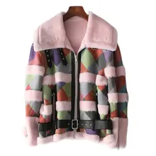 Aliexpress - Haining 2021 new autumn  winter new lamb fur coat shearling coat woman fur coats winter fur cropped jacket bomber jacket women