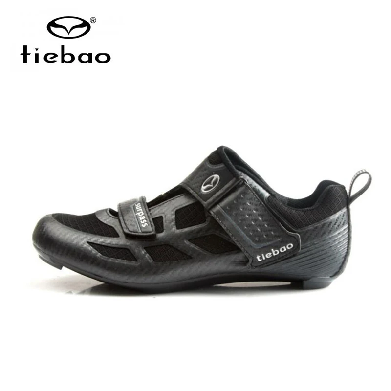 Tiebao велосипедная обувь добавить Педали Набор замки черные мужские кроссовки женские велосипед шоссейные гонки для верховой езды Sapatos De Ciclismo - Цвет: tb1815