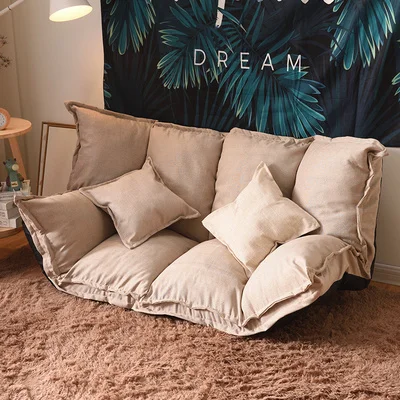 Складной Регулируемый ленивый напольный диван-кровать японский татами Staw Mettress мебель гостиная лежащий диван кресло подушка - Цвет: B-C1