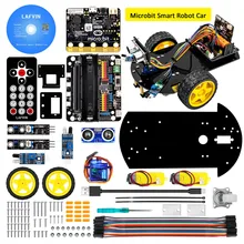 2019 Novo! Lafvin multi-funcional robô inteligente carro v2.0 para microbit robô com cd tutorial