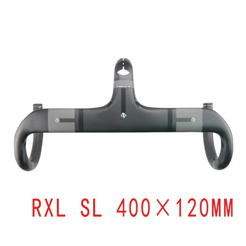 RXL SL 400x120mm RXL SL Велоспорт, углеродный руль для шоссейного велосипеда 28,6 мм UD матовый 400/420/440 серый Интегрированный руль со стволом, руль велосипеда - Цвет: RXL SL 400x120mm