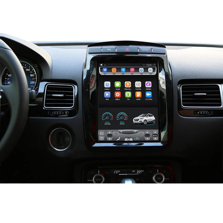 10," tesla стиль вертикальный экран Восьмиядерный Android 8,1 автомобиль gps Радио Навигация для VW TOUAREG 2010