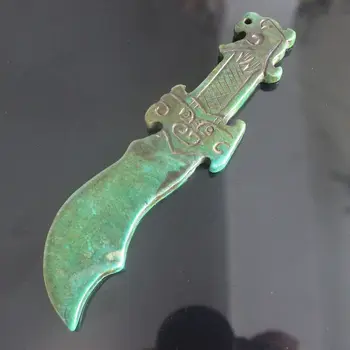 

Carved Chinese Old Jade Broadsword Sword Collection Home Decor