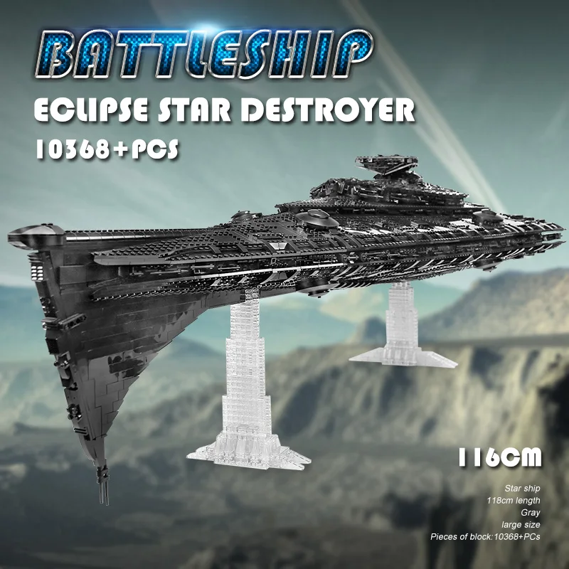MOC Ultimate Millennium UCS Eclipse класс Дредноут совместим с сокола модель строительные блоки