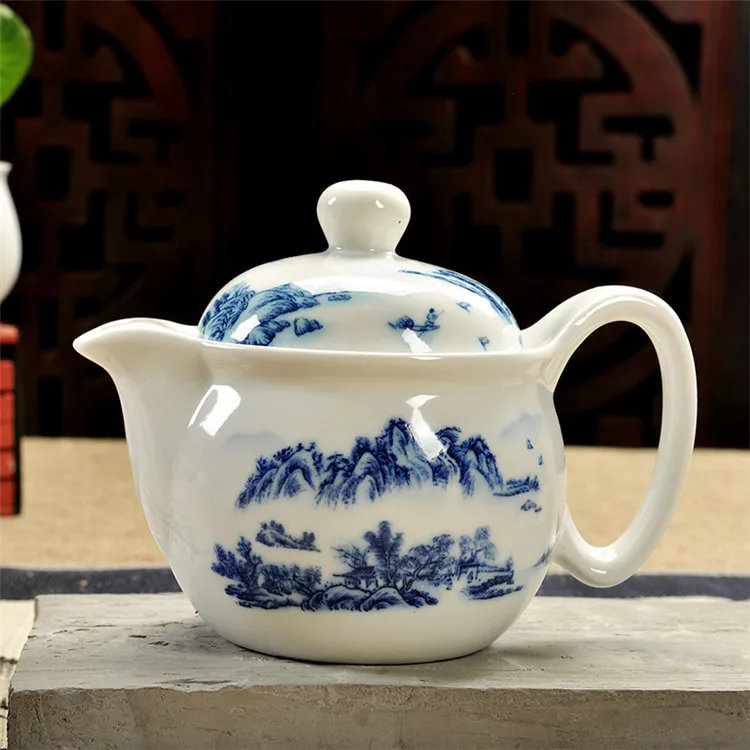 Mount and River Ручная работа, 350 мл, самовар, кунг-фу, чай из Longhua, свиная свинина, керамический горшок, горшок - Цвет: Mount and River