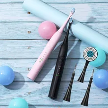 Дорожная звуковая электрическая зубная щетка перезаряжаемая brosse Стоматологическая ультра звуковая Очищающая щетка для лица сменная зубная головка скалера