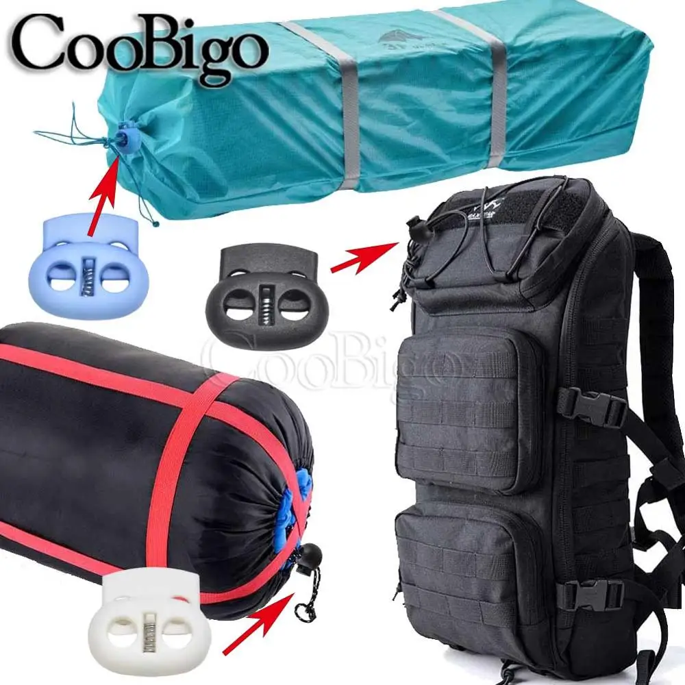 20 шт. в ассортименте стильные пластиковые застежки для шнура пружинные