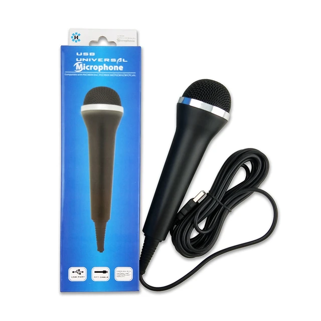 Universal karaoké mic pour ps4 ps3 xbox one 360 wii u PC Jeux USB  Microphone Pour Wii Jeux Vidéo USB Microphone De Poche filaire