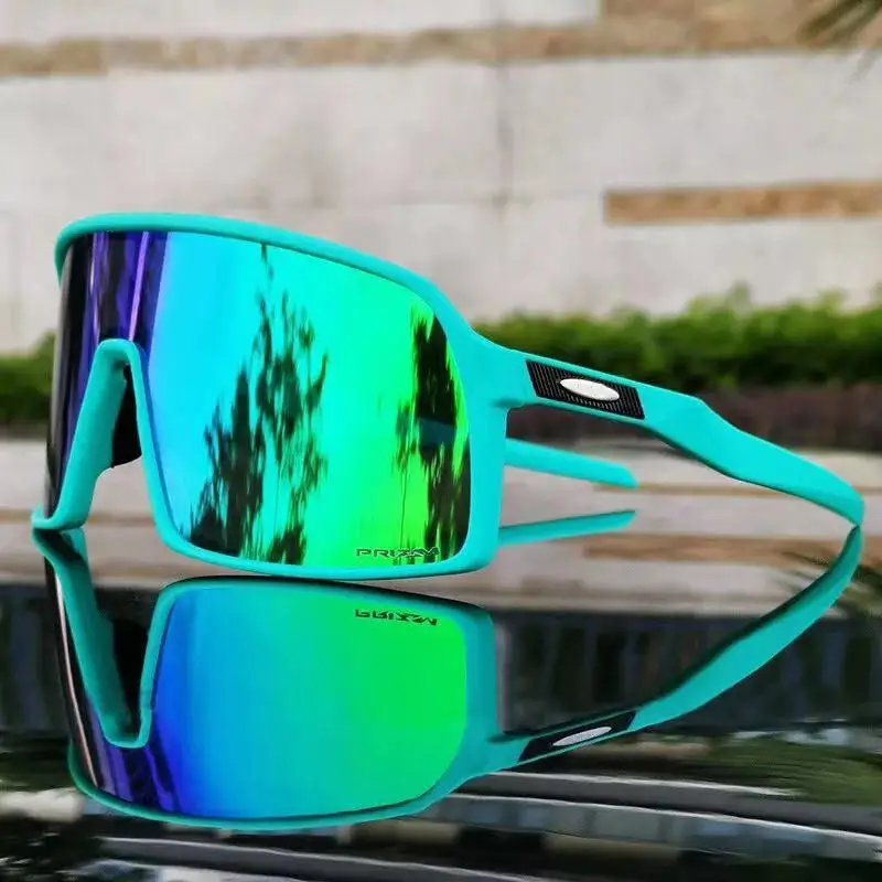 Зеленый 3 линзы, велосипедные очки, поляризационные, gafas ciclismo, спортивные солнцезащитные очки для рыбалки, MTB, велосипедные очки, fietsbril, велосипедные очки - Цвет: Зеленый