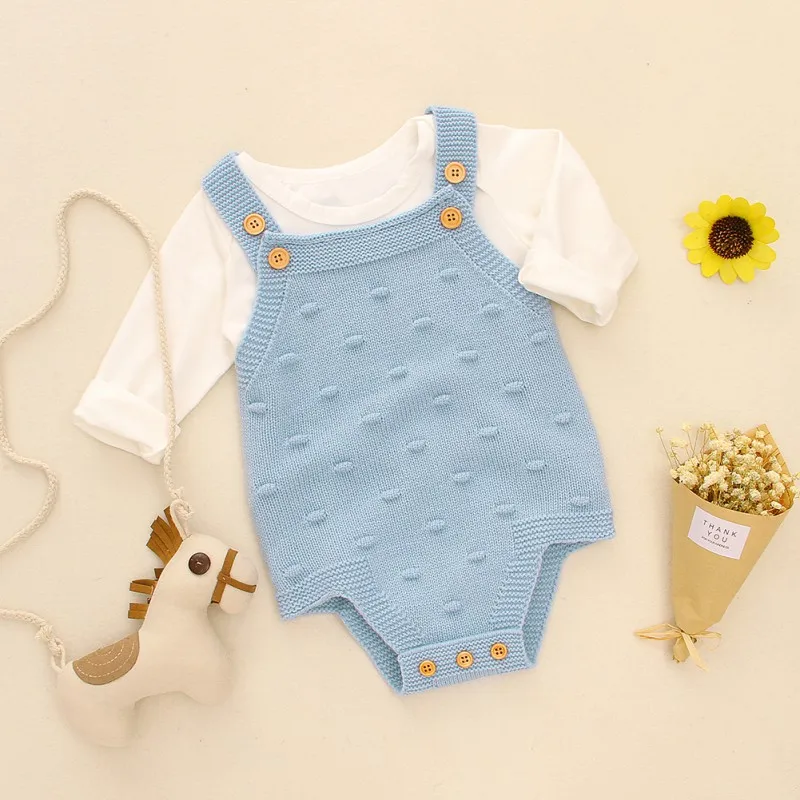 

0-24M Infant Baby Girls Sleeveless Rompers Kids Boys Solid Bodysuit Jumpsuit Newborn Clothes