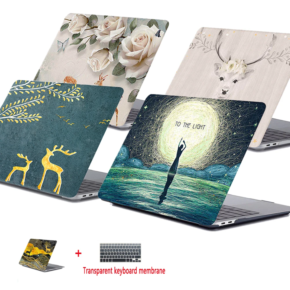 Чехол для ноутбука Apple MacBook Air Pro retina 11 12 13 15 для mac book NEW Pro 13,3 15,4 дюймов A1706 A1932+ крышка клавиатуры