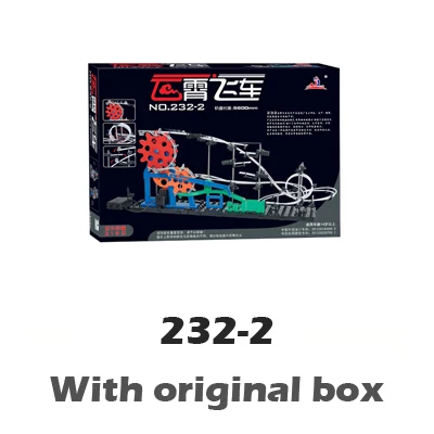 232-2 DIY обучающие игрушки воздушная дорога стальная мраморная горка светящиеся космические подарки для мальчиков - Цвет: 232 2 with box