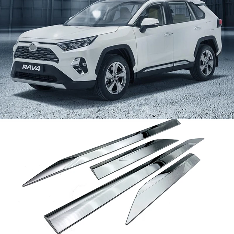 ABS хромированные накладки на боковые двери автомобиля для Toyota RAV4 RAV 4 2019 2020