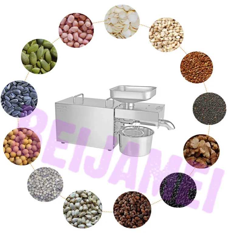 BEIJAMEI Automatic Commercial Oil Press Machine Multi-Function Sesame Health Oil Presser Peanut Oil Cold Pressing Machine