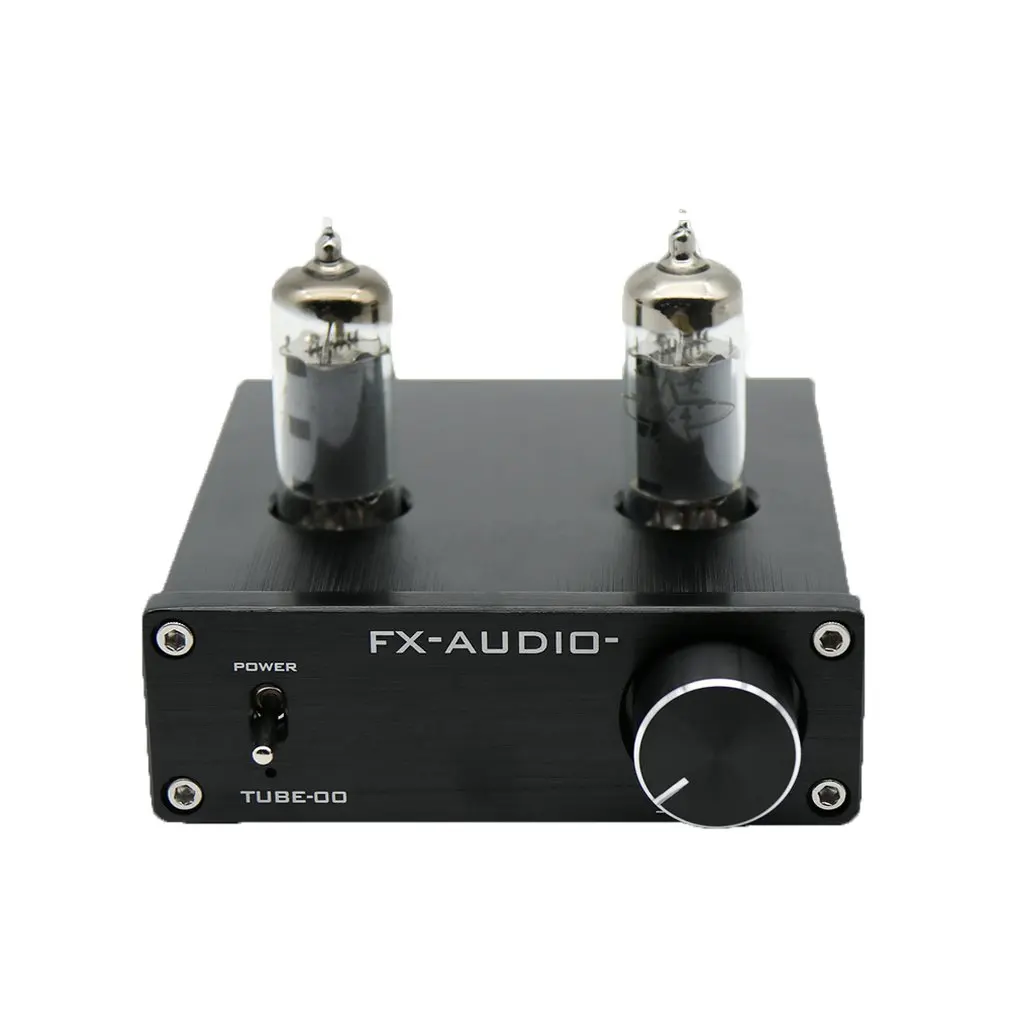 Черный FX-Audio TUBE-00 желчный предусилитель ламповый усилитель предусилитель желчный буфер 6J1 мини Hi-Fi предусилитель Amp с DC12V 1A разъем питания - Цвет: Черный