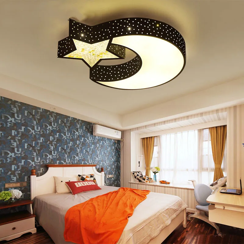 New Balck Acrylic Ceiling Lights Girl Bedroom Ceiling Lighting