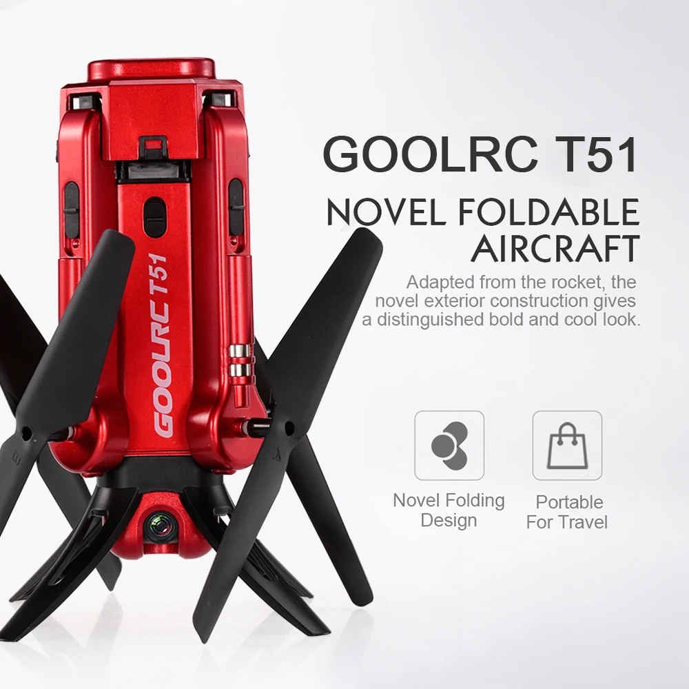 Оригинальная камера GoolRC T51 Rocket 360 2 4G 720P Wifi FPV градусов панорамная аэрофотосъемка