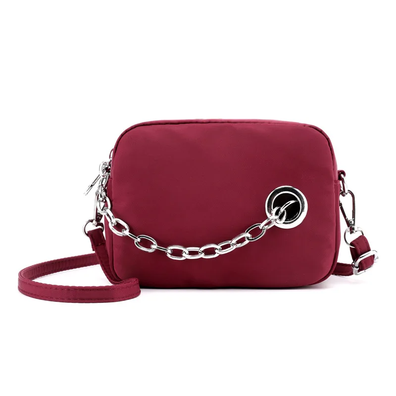 

Nylon Bag 2019 New Style Korean-style INS Chain Mini Oblique Bag Women's Versitile Fashion Oxford Shoulder Bag
