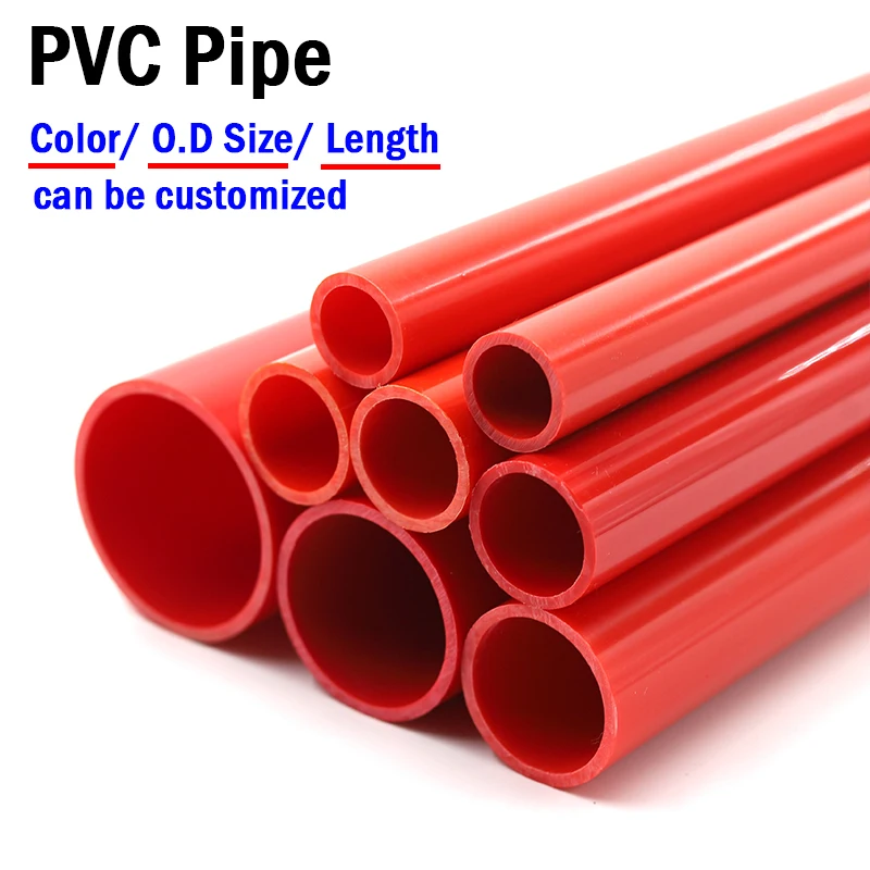 2Pc50CMLongOD2050mmRedPVCPipeGardenIrrigationWateringSystem