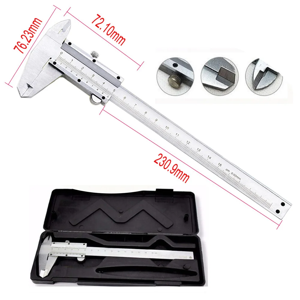 

Cesoon 1Pc Dental Vernier Caliper Stainless Steel Calipers Gauge Micrometer Parallel Marking Dentistry Measuring Tools 0-150mm