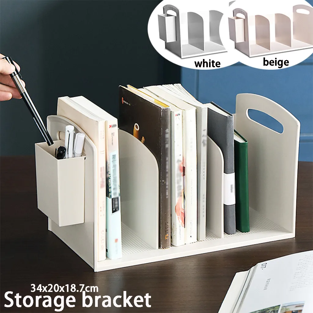 

Desktop Office Document Organizer Study Room Dormitory Desk Book Storage Rack