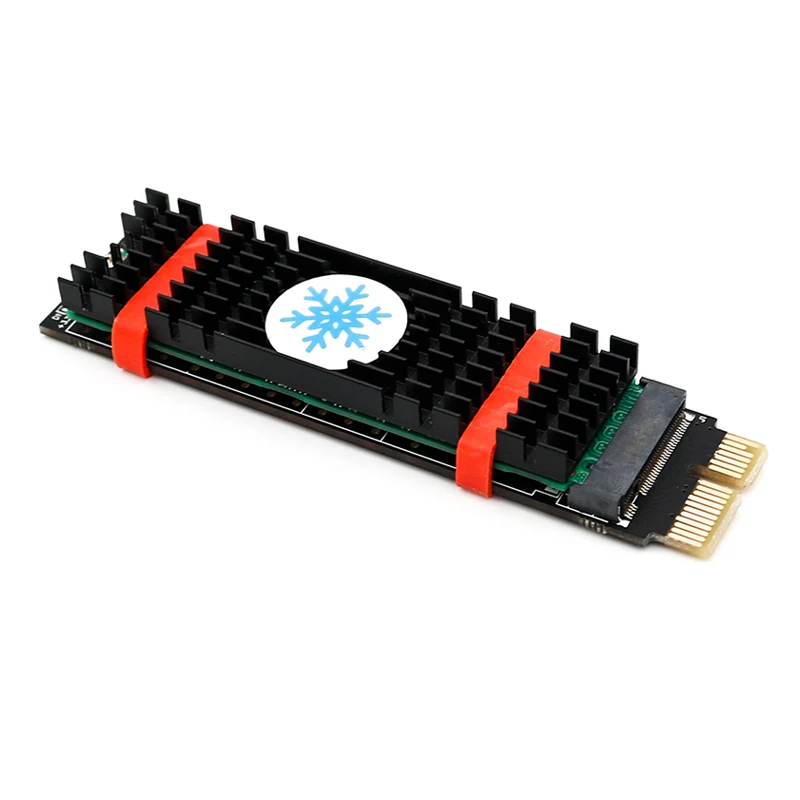 PCIE к M2 адаптер M Соединитель в форме ключа M2 SSD NVME PCIE x1 полная скорость M.2 2280 алюминиевый радиатор SSD тепловое Силиконовое охлаждение