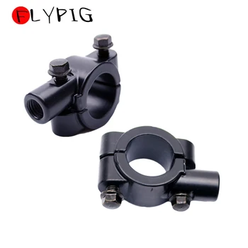 

FLYPIG New Black 1" 25mm 10mm Motorcycle Handlebar Mirror Mount for arley-Davidson Sportster 883 1200 Super Glide Street Glide