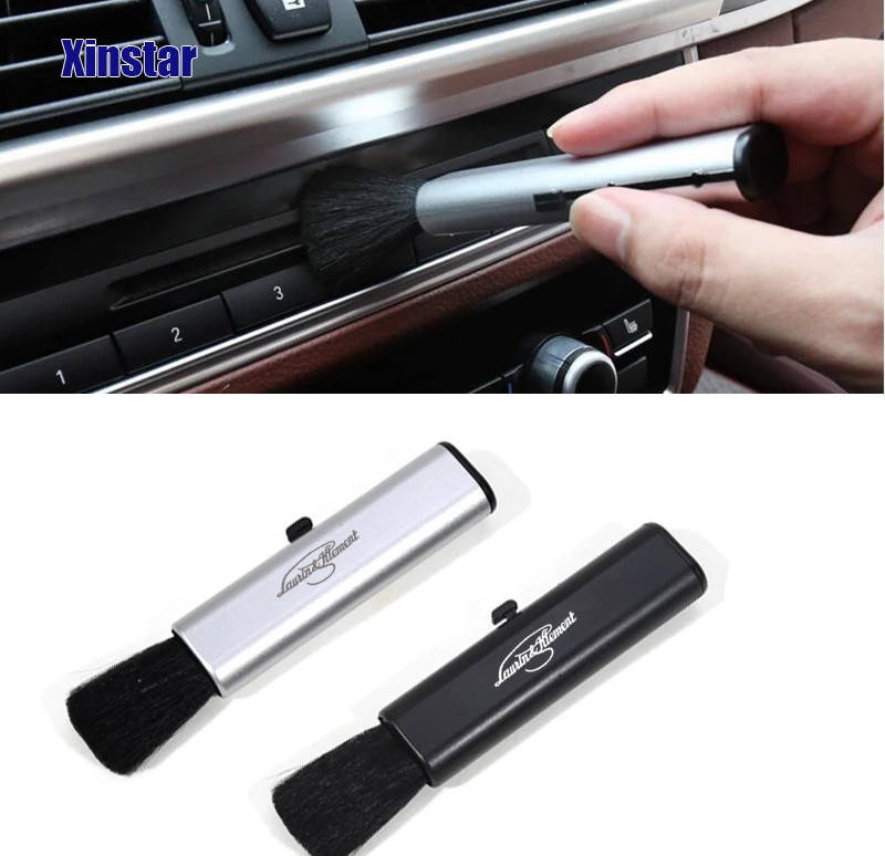

Plastic Car Air Outlet Vents Dusting Brush sticker for skoda superb Fabia Octavia Rapid Superb Yeti Kamiq Scala Karoq