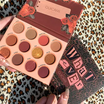 

GUICAMI Whatever Eyeshadow Palette Kit Matte Glitter Eyeshadow Palette Diamond Glitter Metallic Shiny Nude Eye shadow