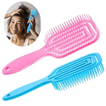 Plastic Detangling Hair Brush Scalp Massage Detangler Wet Curly Comb Women Health Care Reduce Fatigue Hairbrush Styling Tools