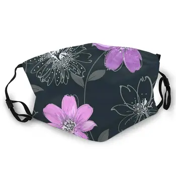 

Beautiful Flower Double-sided printed dustproof and windproof mask, can be cleaned and reused, suitable for outdoor sports