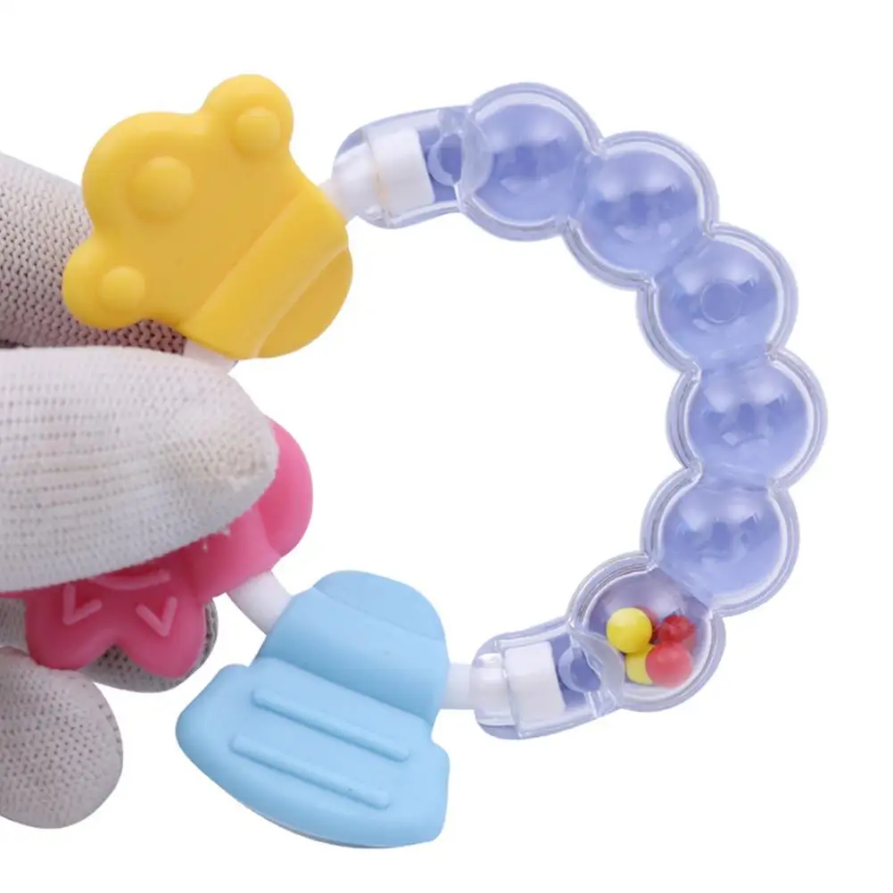 GloryStar Baby Toy Cute Rattle Silicone Teeth Gum 3