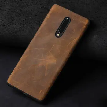 

Natural PULL-UP leather case For Oneplus 7 7T Pro 6 6T 5 5T 8 Pro cover For One Plus 8Pro 360 Full Protective Crazy Horse leder