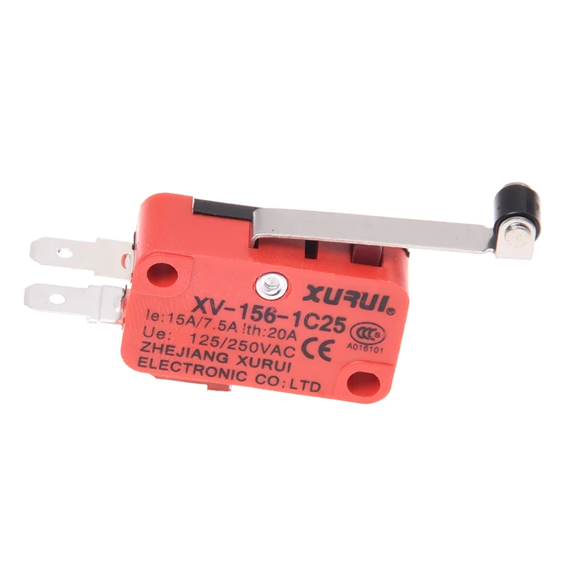 Мини концевой выключатель длинный роликовый рычаг с петлей Arm SPDT Snap Action LOT-красный