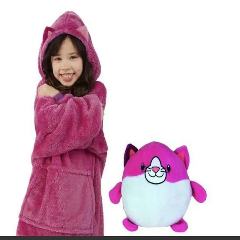 Одеяло, Толстовка для домашних животных, худи Huggle Throwpillow, Радужный Единорог, толстовка, флисовый пуловер с капюшоном, одеяло
