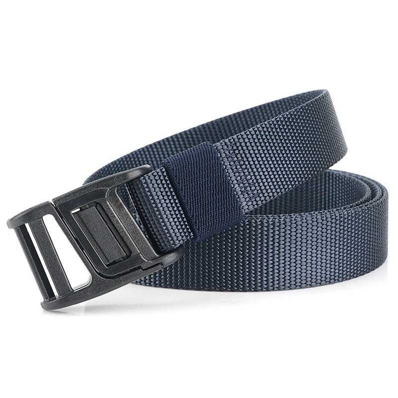 D Royal blue Hot Men belt High Quality Canvas Insert Buckle Men's belt Outdoor Men's Army Style Jeans belts Tactical belt Waist belt - Цвет: D Royal blue