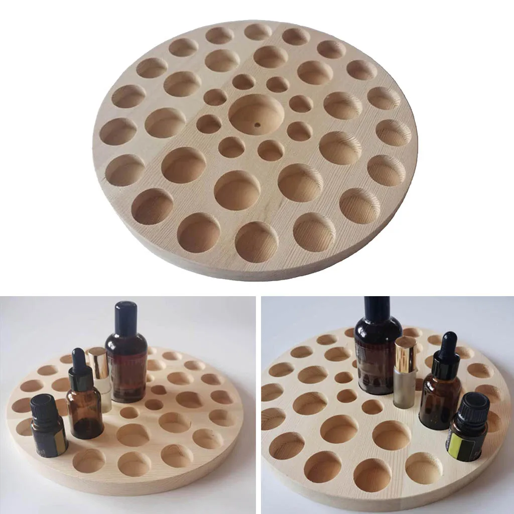 Wooden Essential Oil Displaying Rack Organizer37Slot 10/15/30/100ml Stand Holder