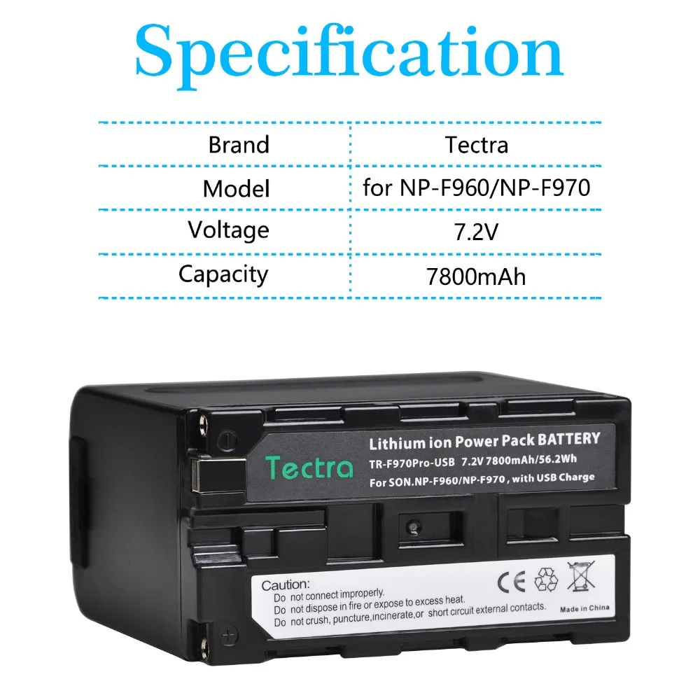 7800mAh Novo NP F960pro NP F970pro NPF960