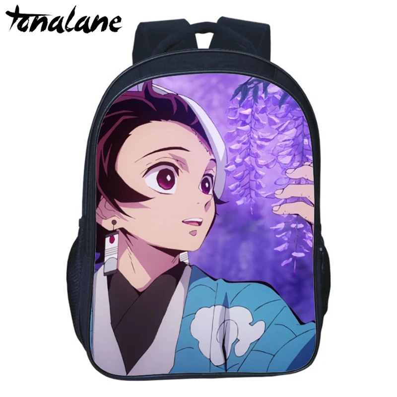 Аниме Demon Slayer Kimetsu No Yaiba рюкзак для подростков девочек мальчиков детские школьные сумки для женщин и мужчин Harajuku повседневные дорожные сумки - Цвет: 2
