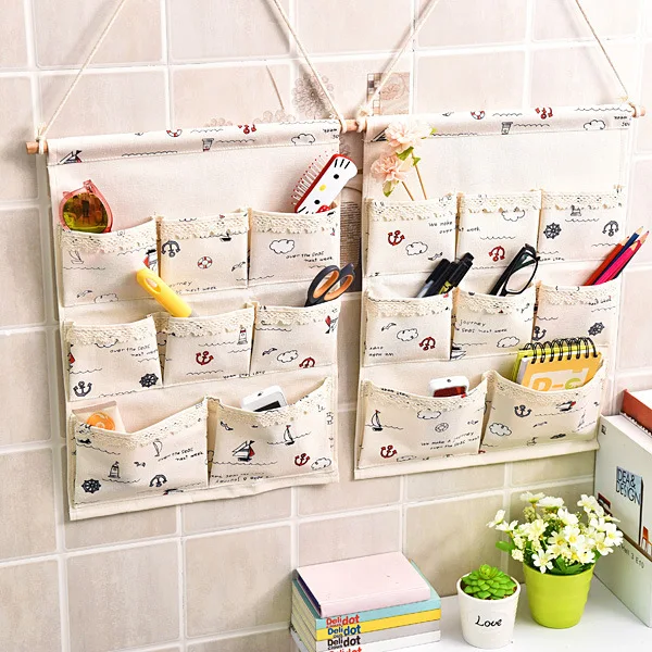 Korean-style Large Size Simple Door Hanging Storage Bag Wall-Mounted Multilayer Organizing Wardrobe Storage Bag Wholesale