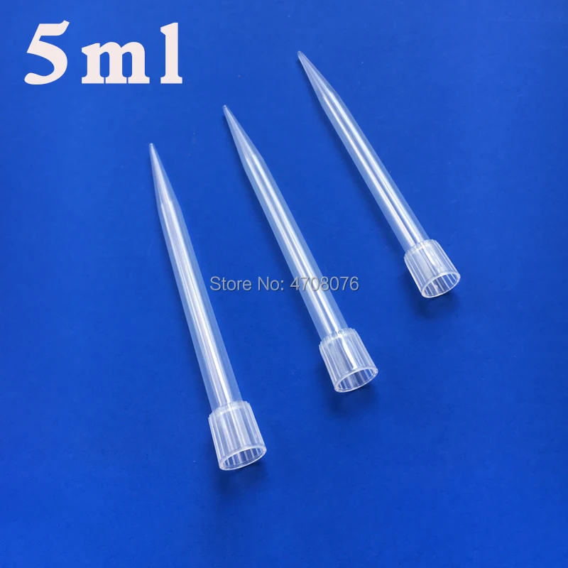 5ml/150pcs PP Pipette Tips Disposable Plastic Micro Tip Polypropylene tube for lab transfer