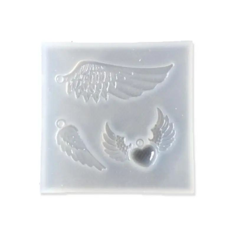Silicone Mold Crystal Epoxy Resin Mold Angel Wing Shape Casting Silicone Mould DIY Making Tool Christmas New Year Decorations Gifts