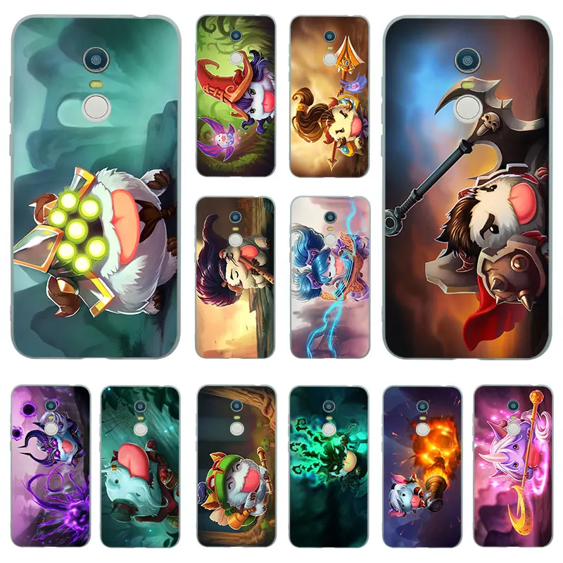 Silicone Cases For Xiaomi Redmi Note 8 Pro 7 6 5 5A 4 4X lol game poro Matte Cover 7A K20 TPU Case |