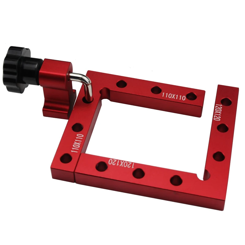 90 Degree Positioning Squares 4.7 Inch x 4.7 Inch Aluminium Alloy Corner Clamping Square Right Angle Clamps Woodworking Carpenter Tool- 2 Pack 